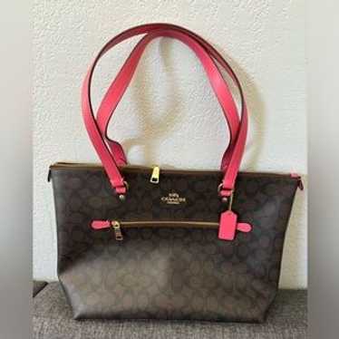 バッグ Vintage Coach Gallery Pocket Satchel Bag Coach signature satchel pocket - Gem