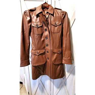 Peruvian Connection Leather Cognac Coffee Brown K… - image 1