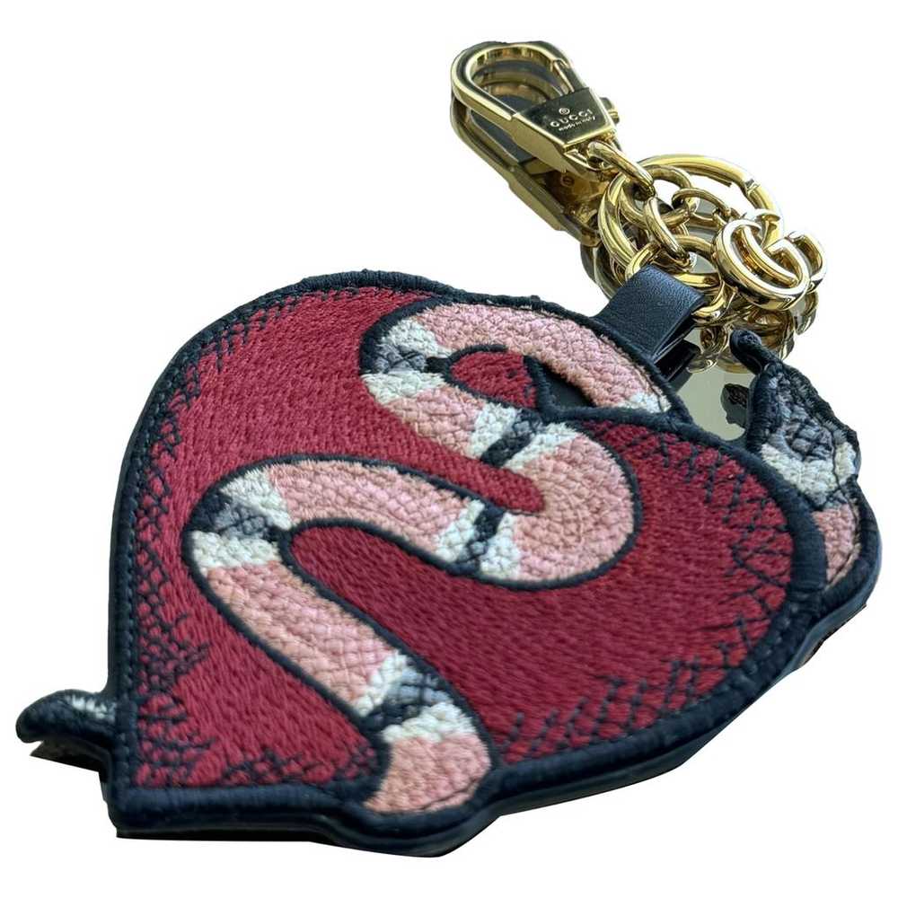 Gucci Leather bag charm - image 1