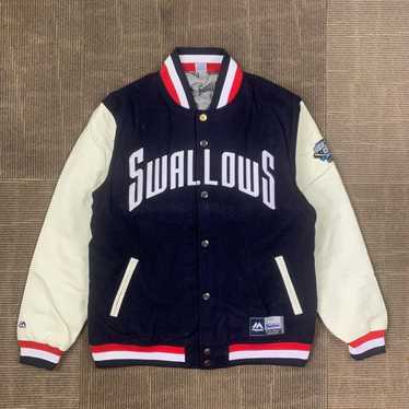 MLB × Majestic × Varsity Jacket Vintage SWALLOW C… - image 1