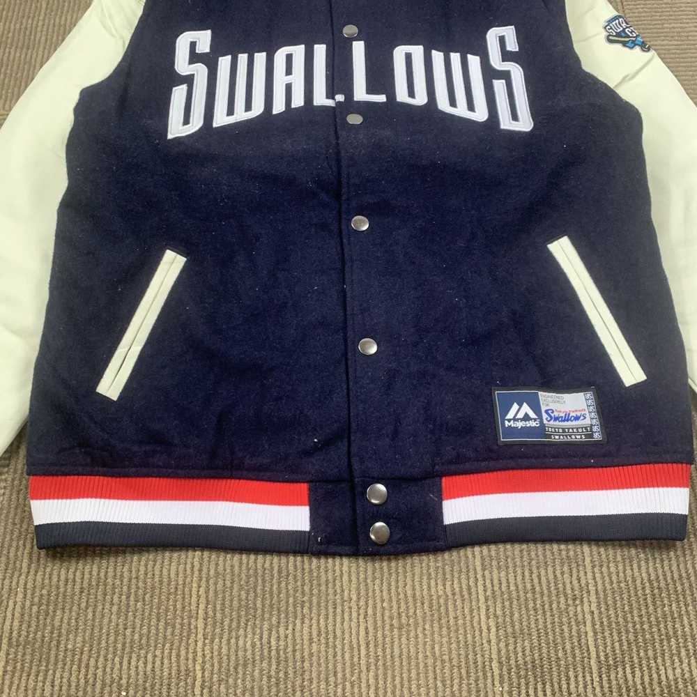 MLB × Majestic × Varsity Jacket Vintage SWALLOW C… - image 6