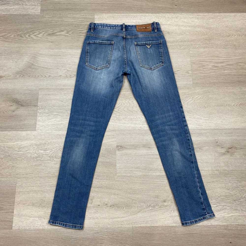 Emporio Armani Emporio Armani Distressed Slim Tap… - image 3