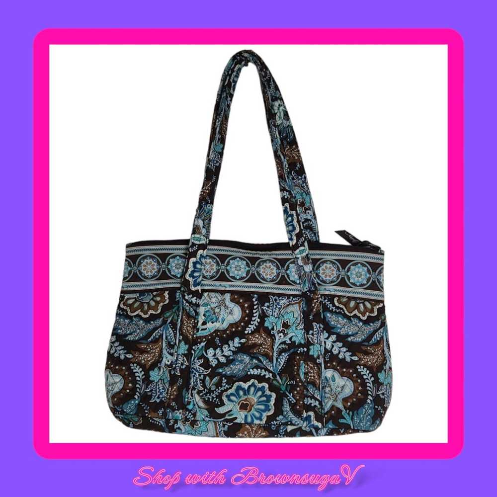 Vera Bradley retired Java blue purse - image 4