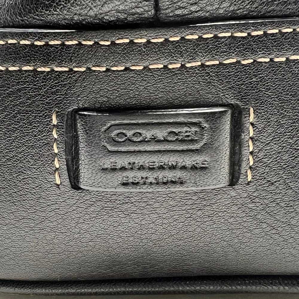 Coach 2004 Black Leather Handbag Model 7555 - image 7