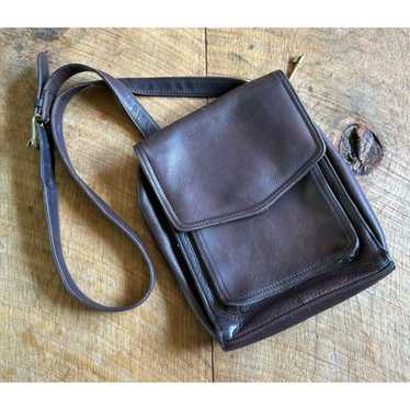 Vintage Fossil -Brown Leather Handbag - Authentic… - image 1