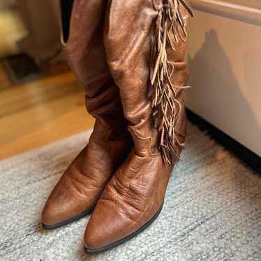 Durango Leather Vintage Women’s Boots with Fringe - image 1