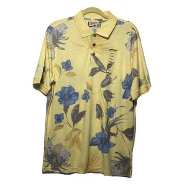 Vintage New CARRIBEAN JOE Mens Small Floral Polo … - image 1