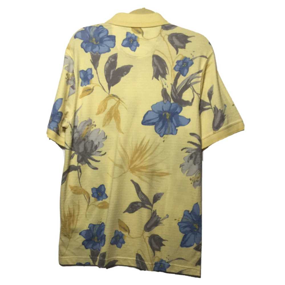 Vintage New CARRIBEAN JOE Mens Small Floral Polo … - image 2