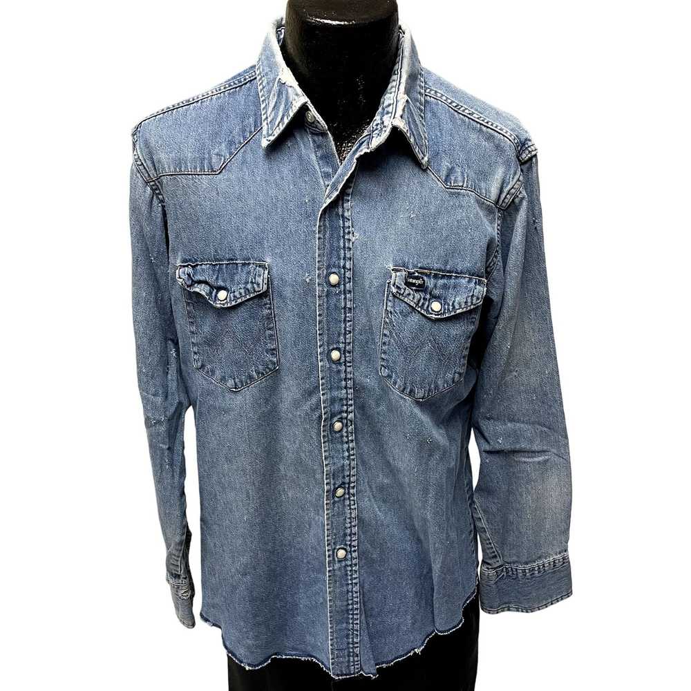 Wrangler 80’s Wrangler Blue Jean Cowboy Western P… - image 1