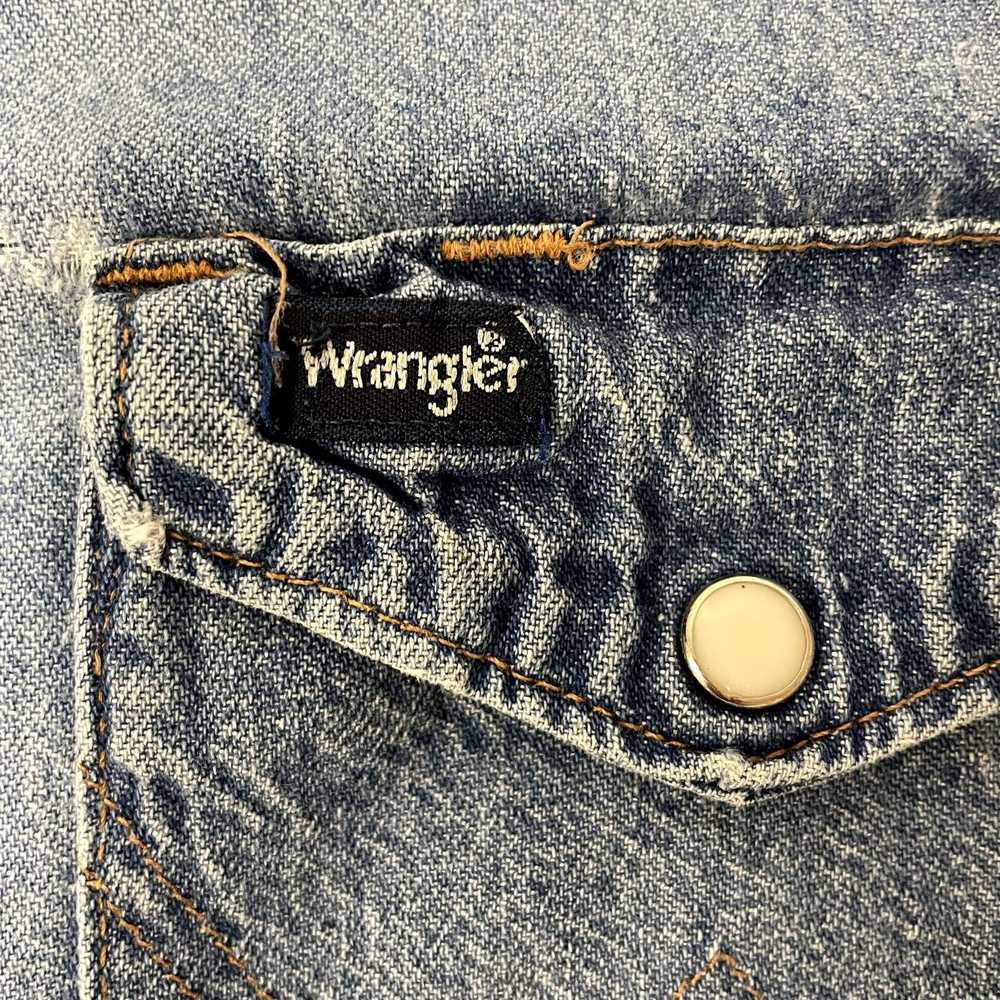 Wrangler 80’s Wrangler Blue Jean Cowboy Western P… - image 3