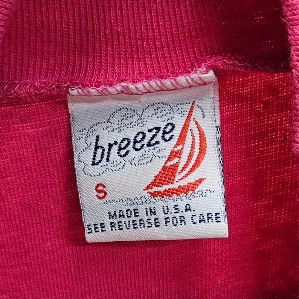 Vintage breeze brand pink mock turtleneck sleevel… - image 4