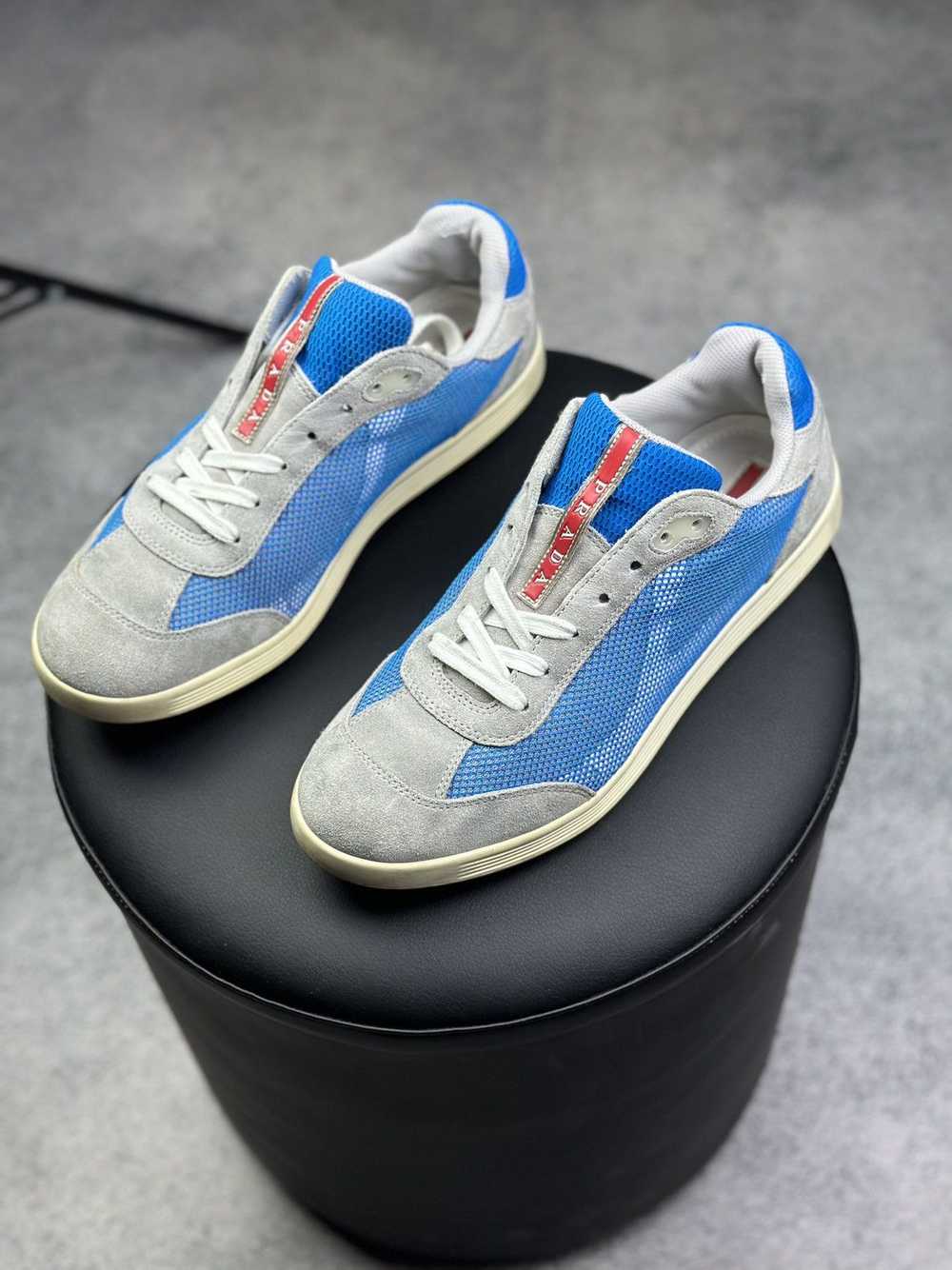 Prada × Rare × Vintage PRADA Suede Mesh Low Top S… - image 10