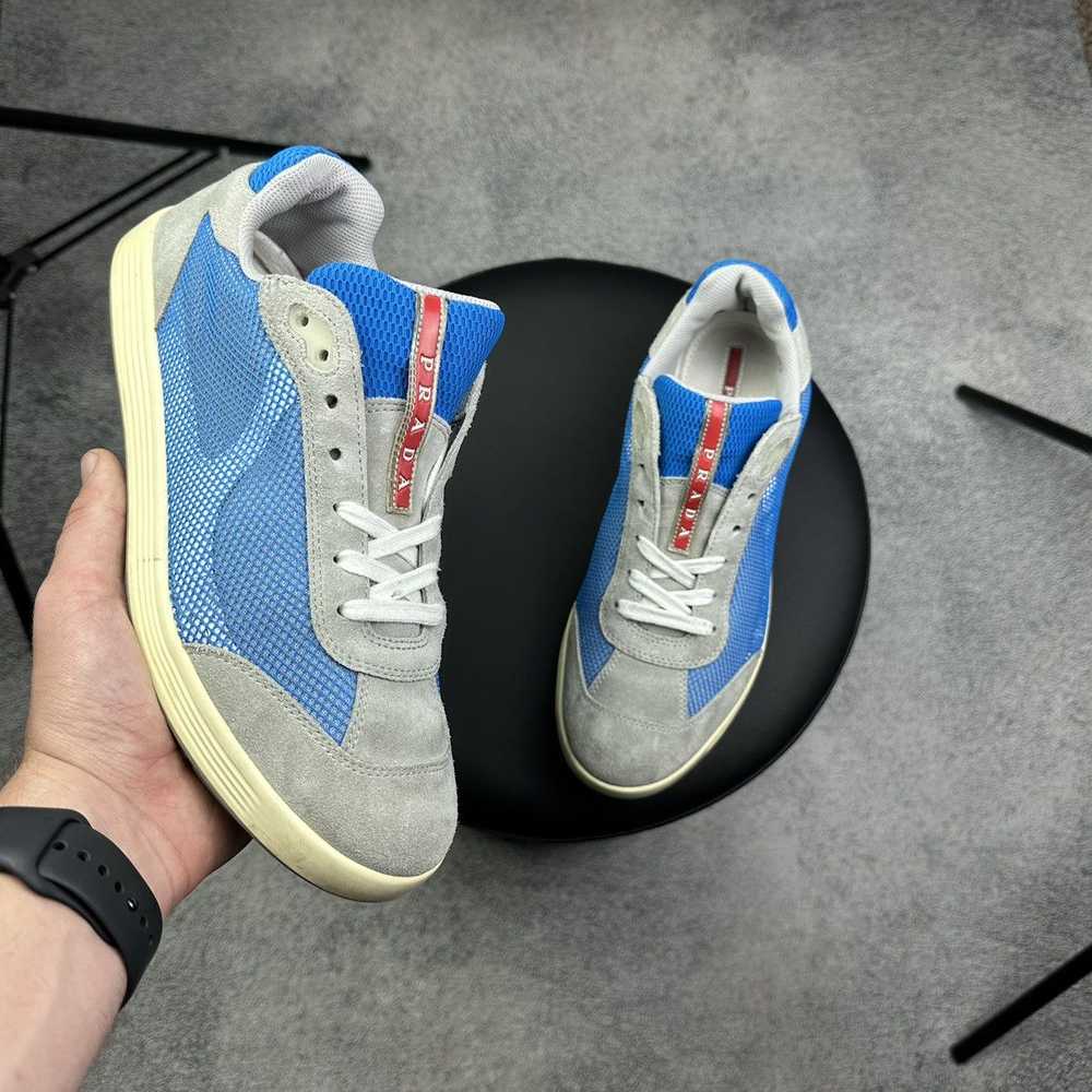 Prada × Rare × Vintage PRADA Suede Mesh Low Top S… - image 2