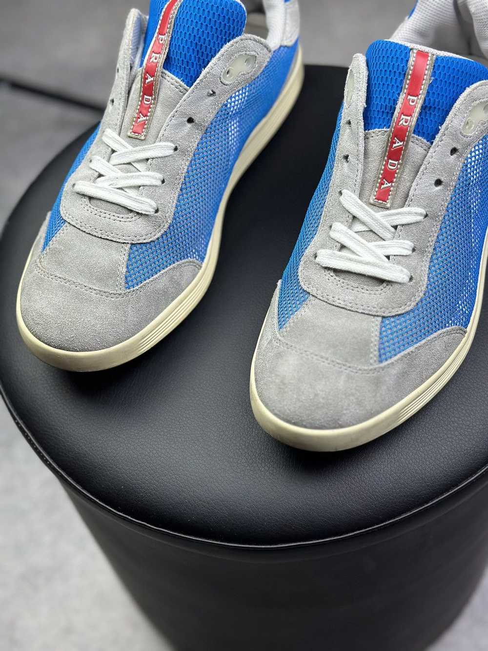 Prada × Rare × Vintage PRADA Suede Mesh Low Top S… - image 3