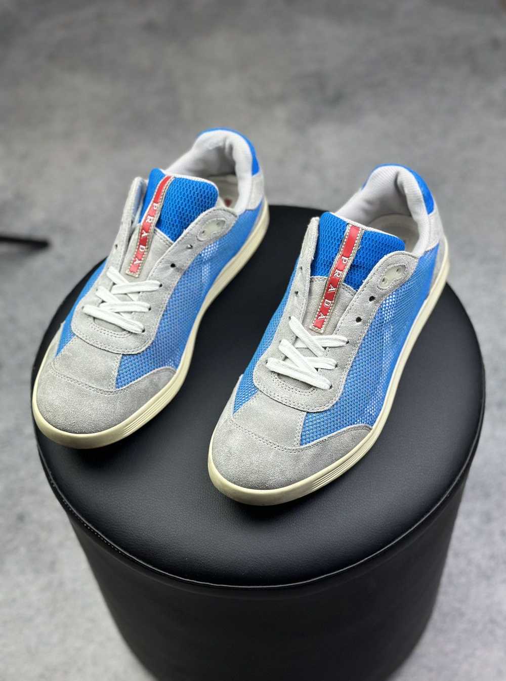 Prada × Rare × Vintage PRADA Suede Mesh Low Top S… - image 5