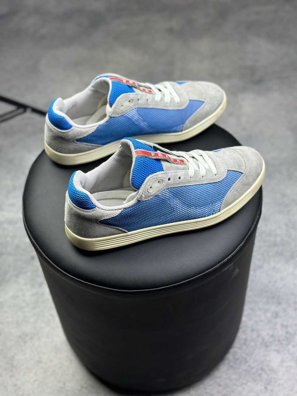 Prada × Rare × Vintage PRADA Suede Mesh Low Top S… - image 6