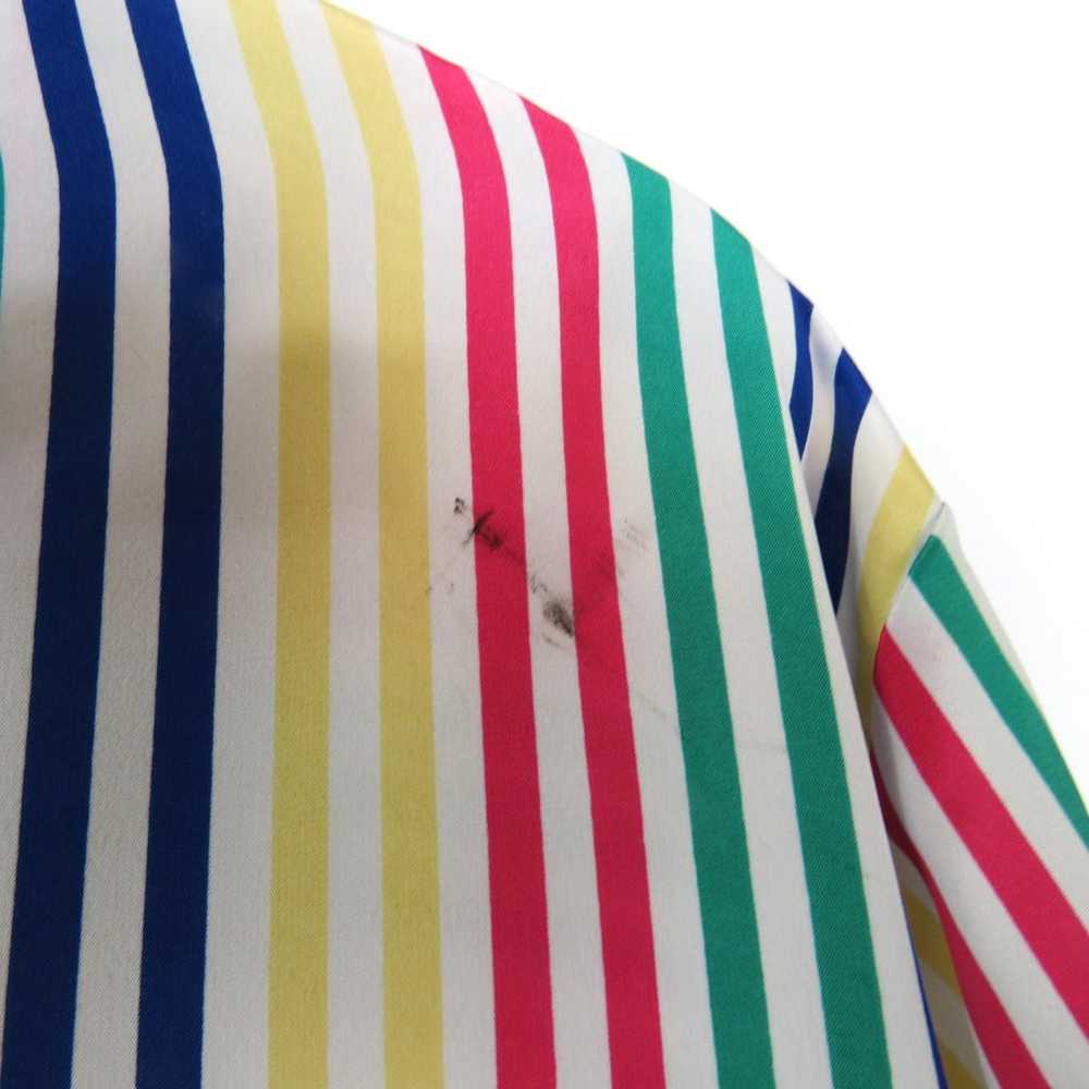 BLEYLE 1980s Vintage Retro Candy Stripe Blouse Sh… - image 5