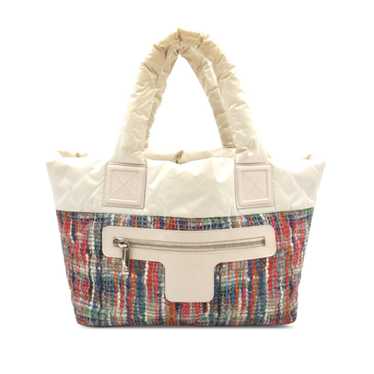 White Chanel Coco Cocoon Nylon Handbag Tote Bag - image 1