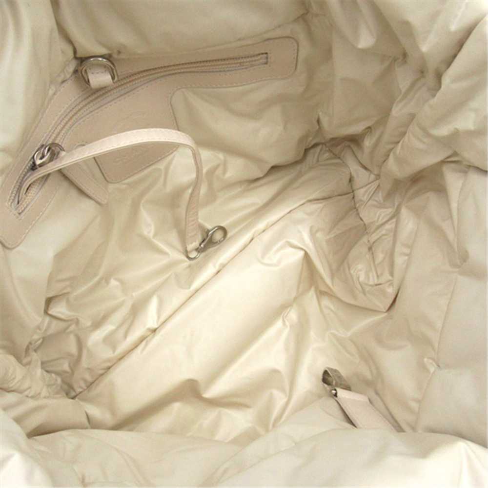 White Chanel Coco Cocoon Nylon Handbag Tote Bag - image 5