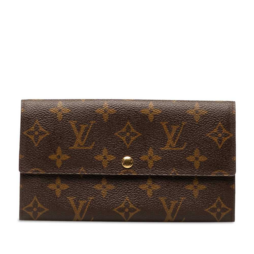 Brown Louis Vuitton Monogram Sarah Long Wallet - image 1