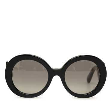 Black Prada Round Baroque Sunglasses