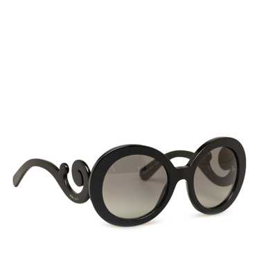 Black Prada Round Baroque Sunglasses