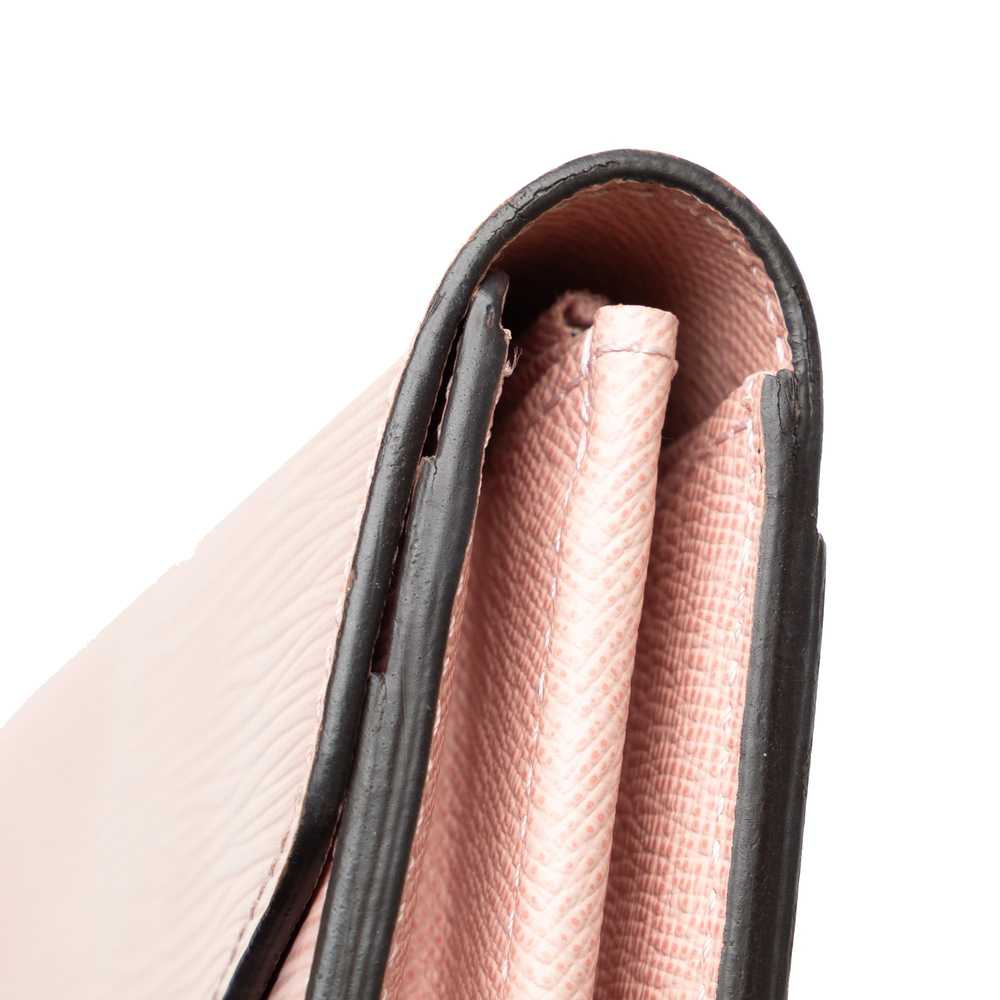 Pink Louis Vuitton Epi Sarah Long Wallet - image 10