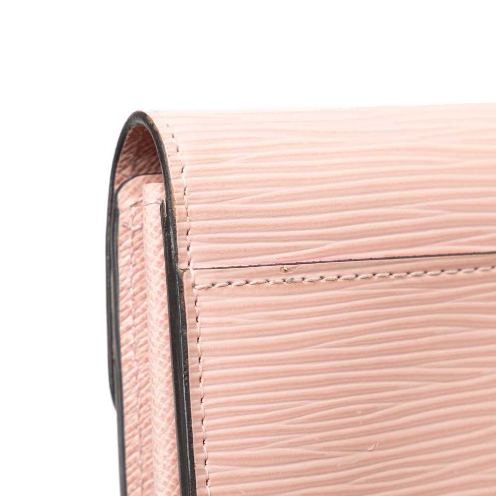 Pink Louis Vuitton Epi Sarah Long Wallet - image 11