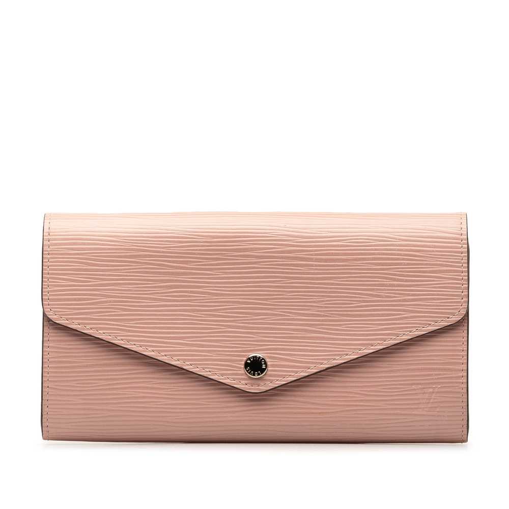 Pink Louis Vuitton Epi Sarah Long Wallet - image 1