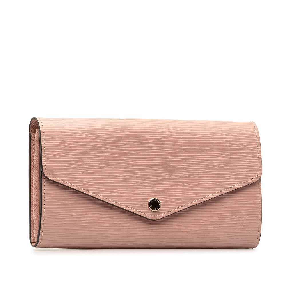 Pink Louis Vuitton Epi Sarah Long Wallet - image 2