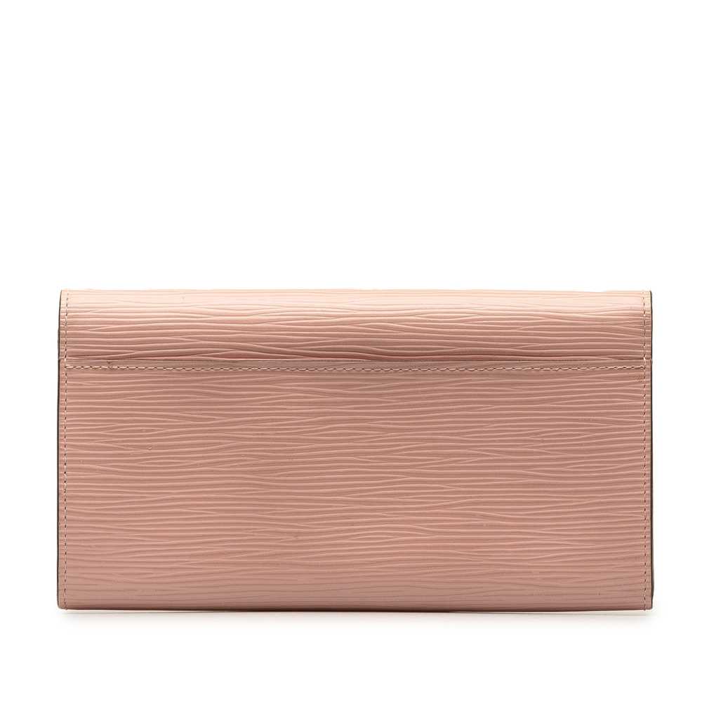 Pink Louis Vuitton Epi Sarah Long Wallet - image 3