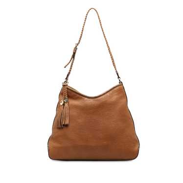 Brown Gucci Leather Marrakech Shoulder Bag - image 1