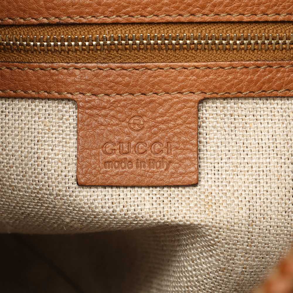 Brown Gucci Leather Marrakech Shoulder Bag - image 6