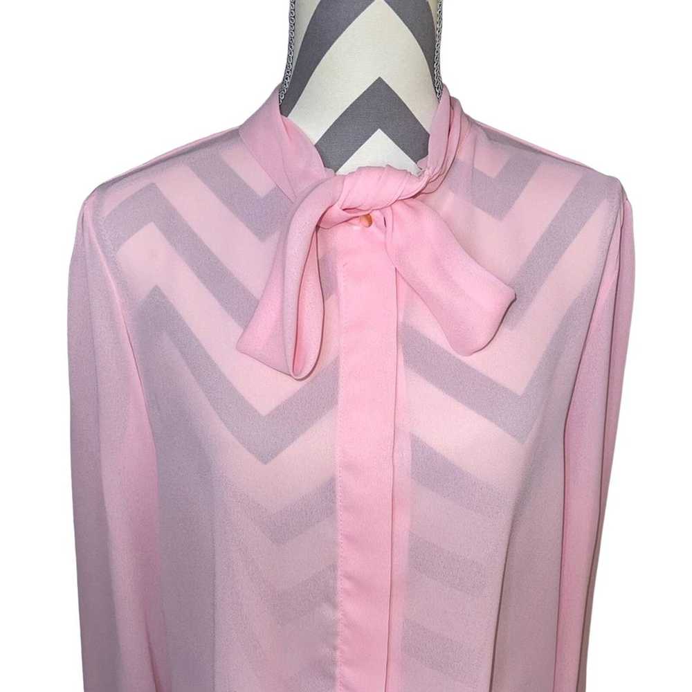 Jolene Fashions Vintage Polyester Baby Pink w/ Bo… - image 2