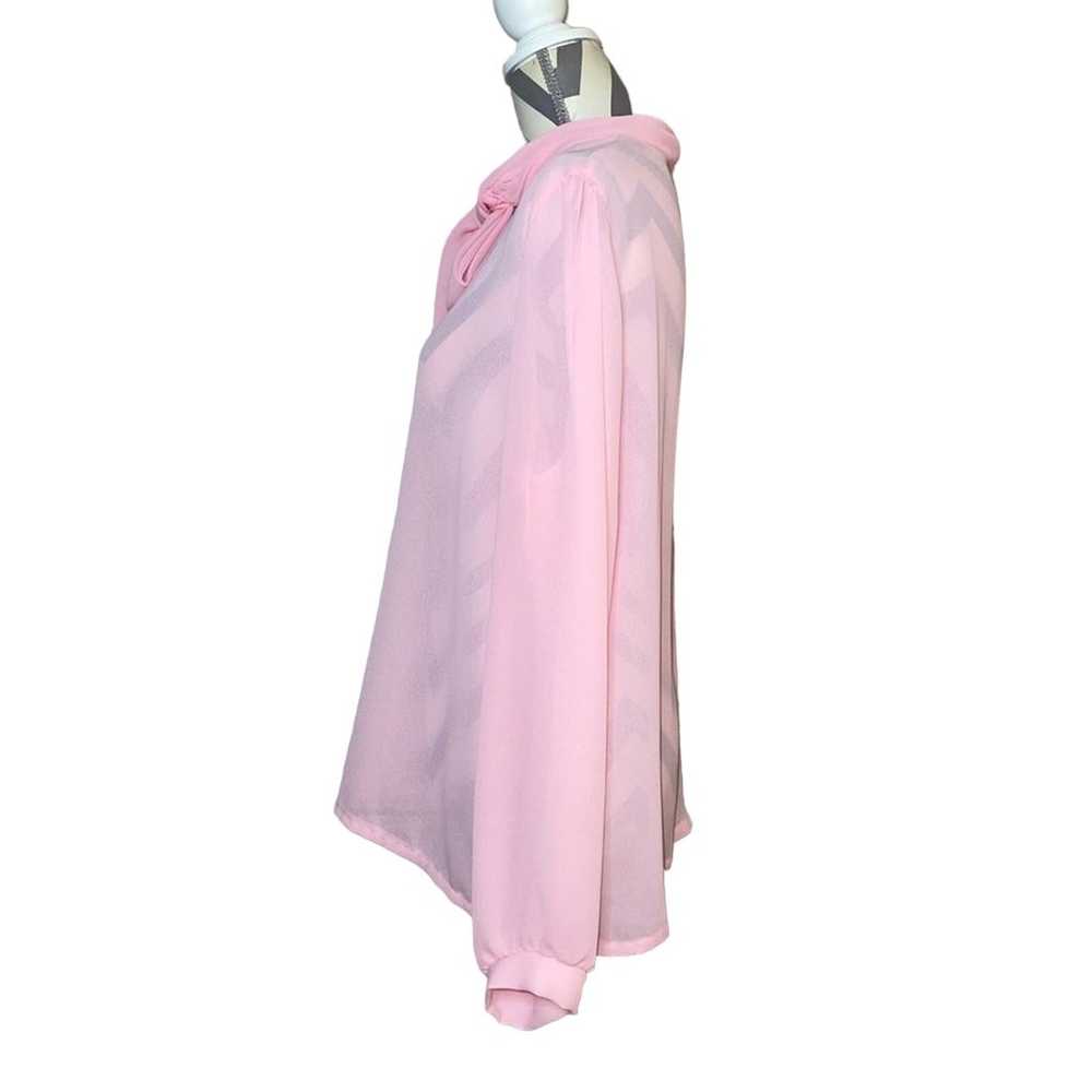 Jolene Fashions Vintage Polyester Baby Pink w/ Bo… - image 5