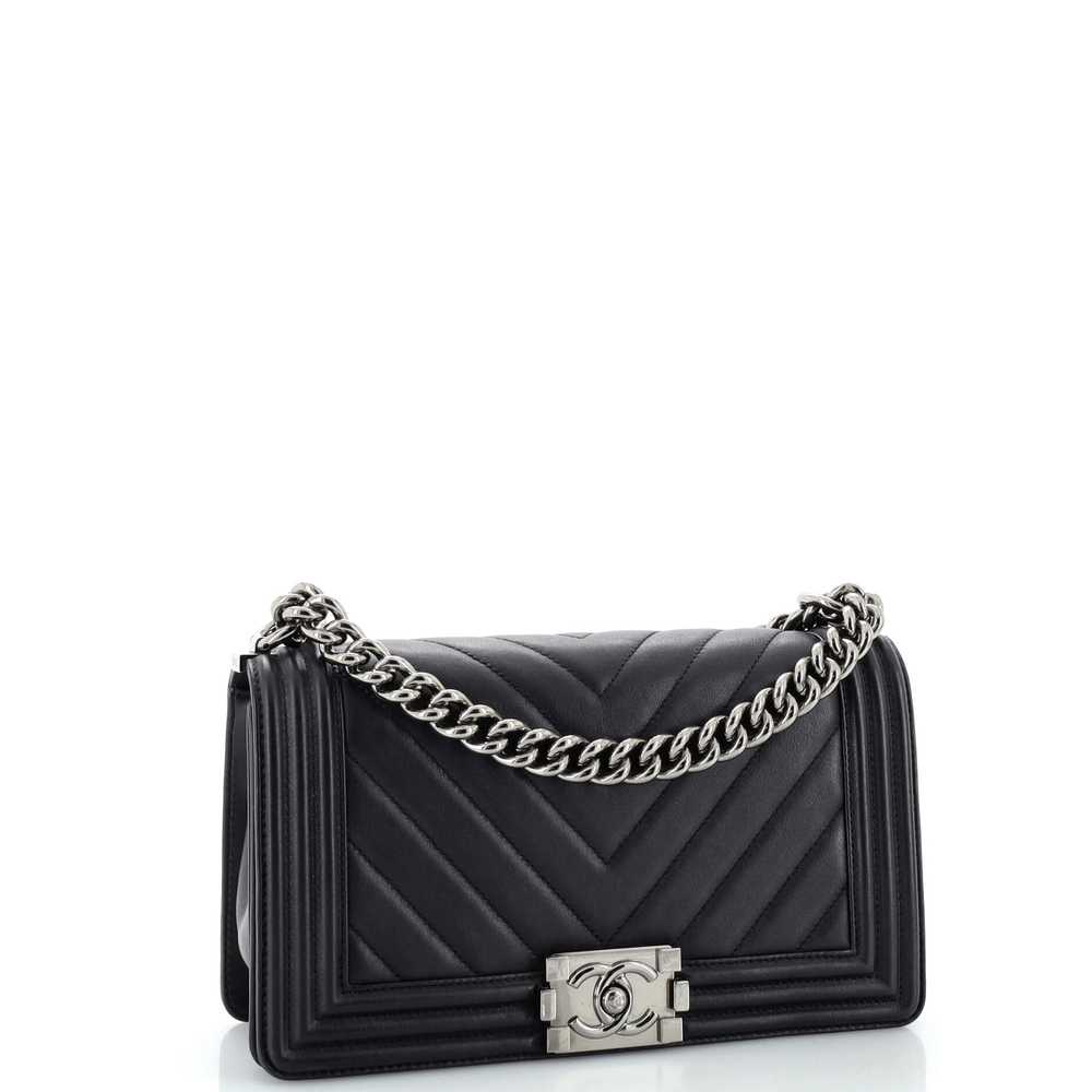 CHANEL Boy Flap Bag Chevron Lambskin Old Medium - image 3