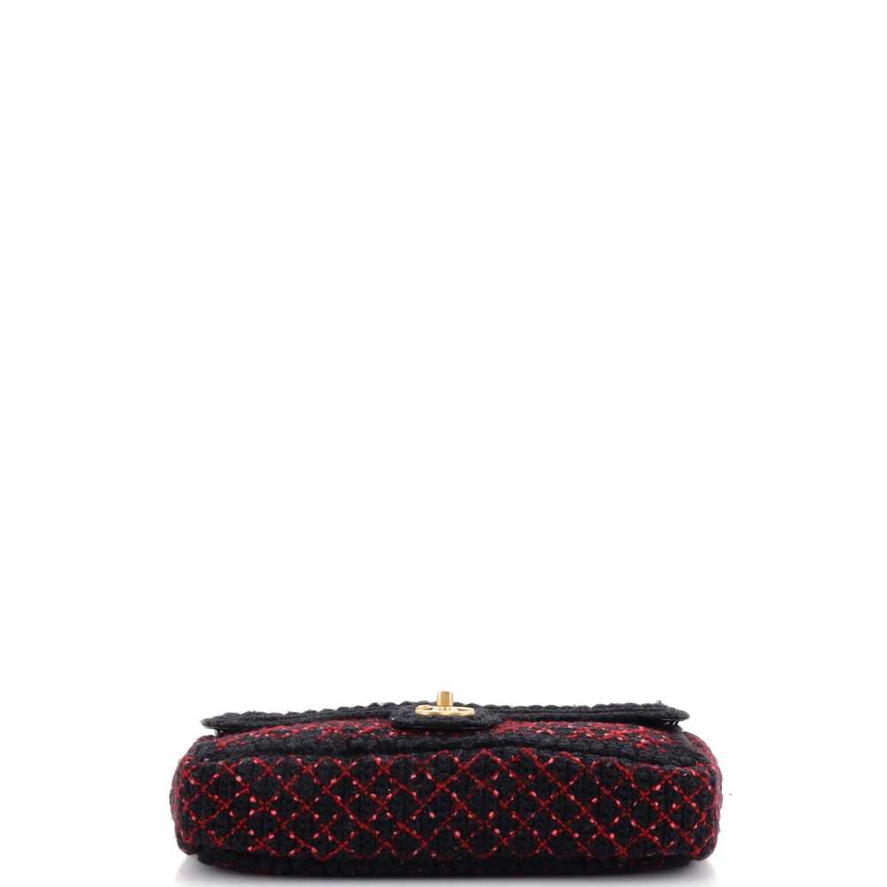 CHANEL CC Chain Flap Bag Knit Fabric Medium - image 5