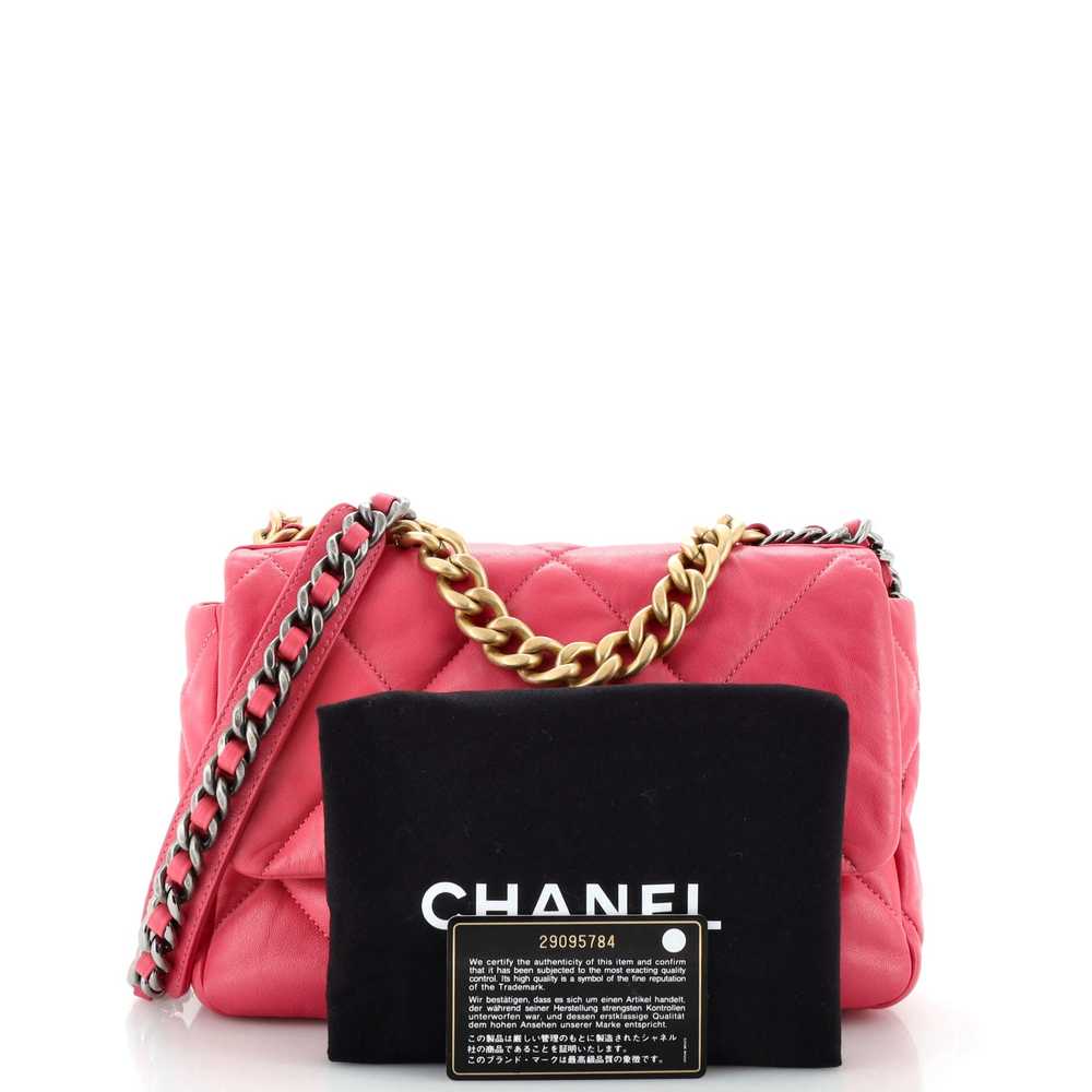 CHANEL 19 Flap Bag Quilted Leather Medium - image 2