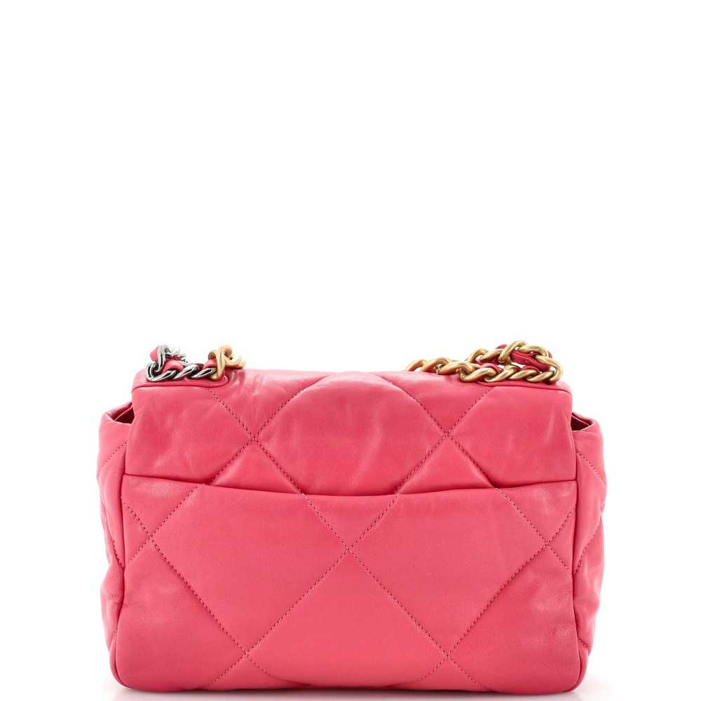 CHANEL 19 Flap Bag Quilted Leather Medium - image 4