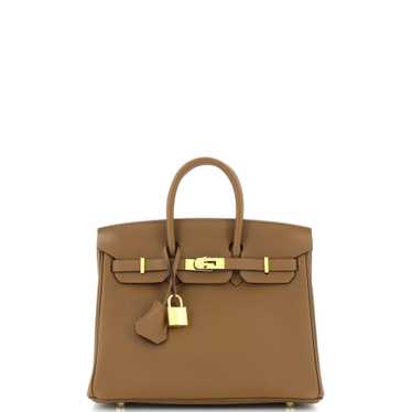 Hermes Birkin Handbag Alezan Togo with Gold Hardw… - image 1