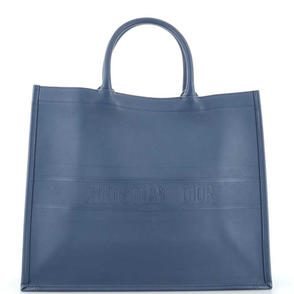 Christian Dior Book Tote Embossed Leather Large - image 1