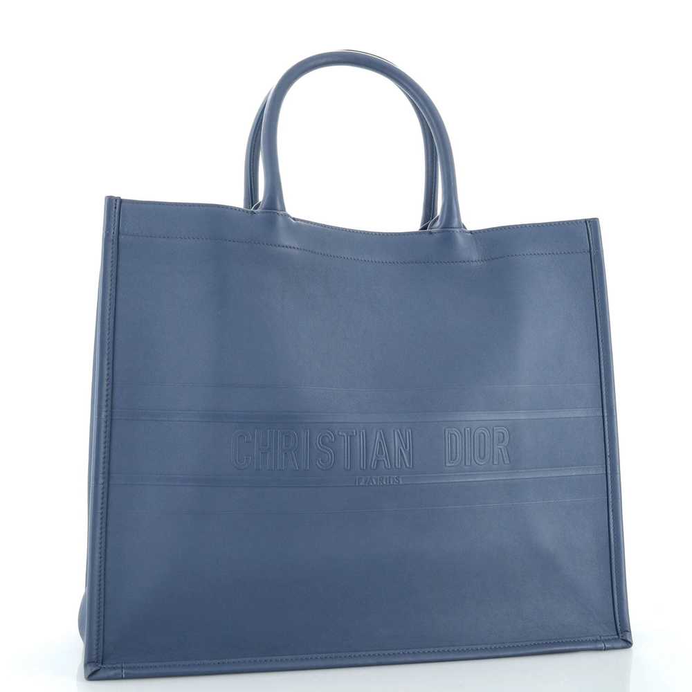 Christian Dior Book Tote Embossed Leather Large - image 2