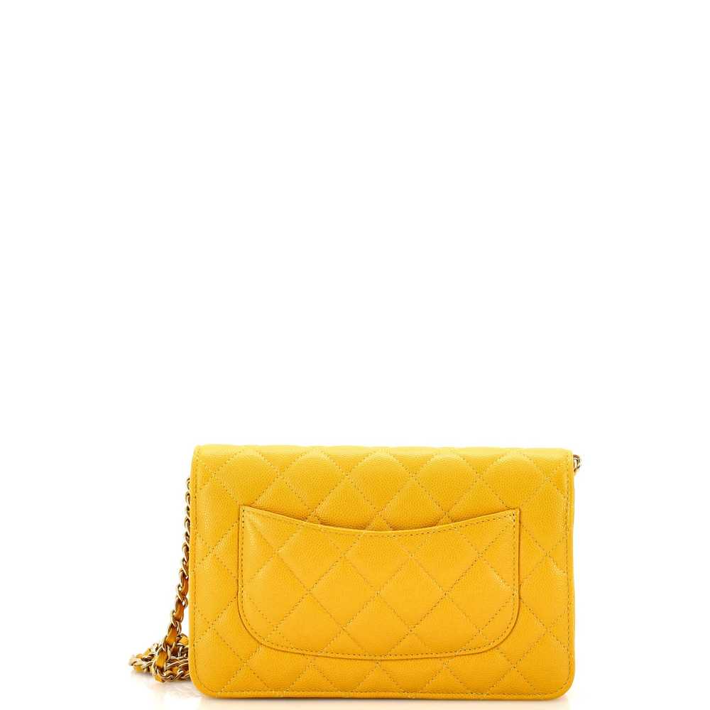 CHANEL Wallet on Chain Quilted Caviar - image 4