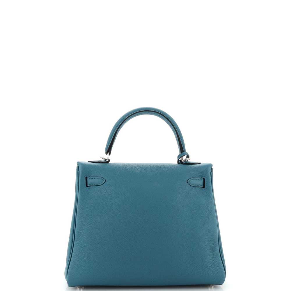 Hermes Kelly Handbag Cobalt Togo with Palladium H… - image 4