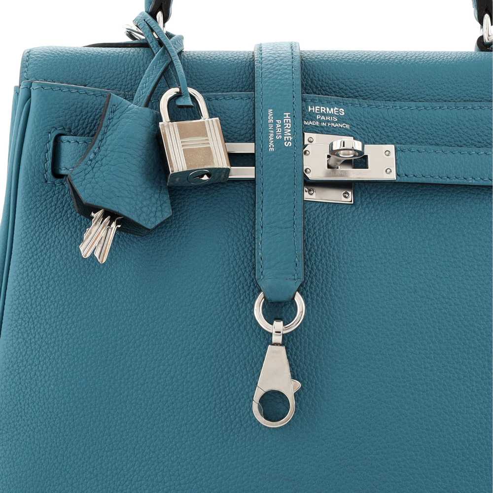 Hermes Kelly Handbag Cobalt Togo with Palladium H… - image 8