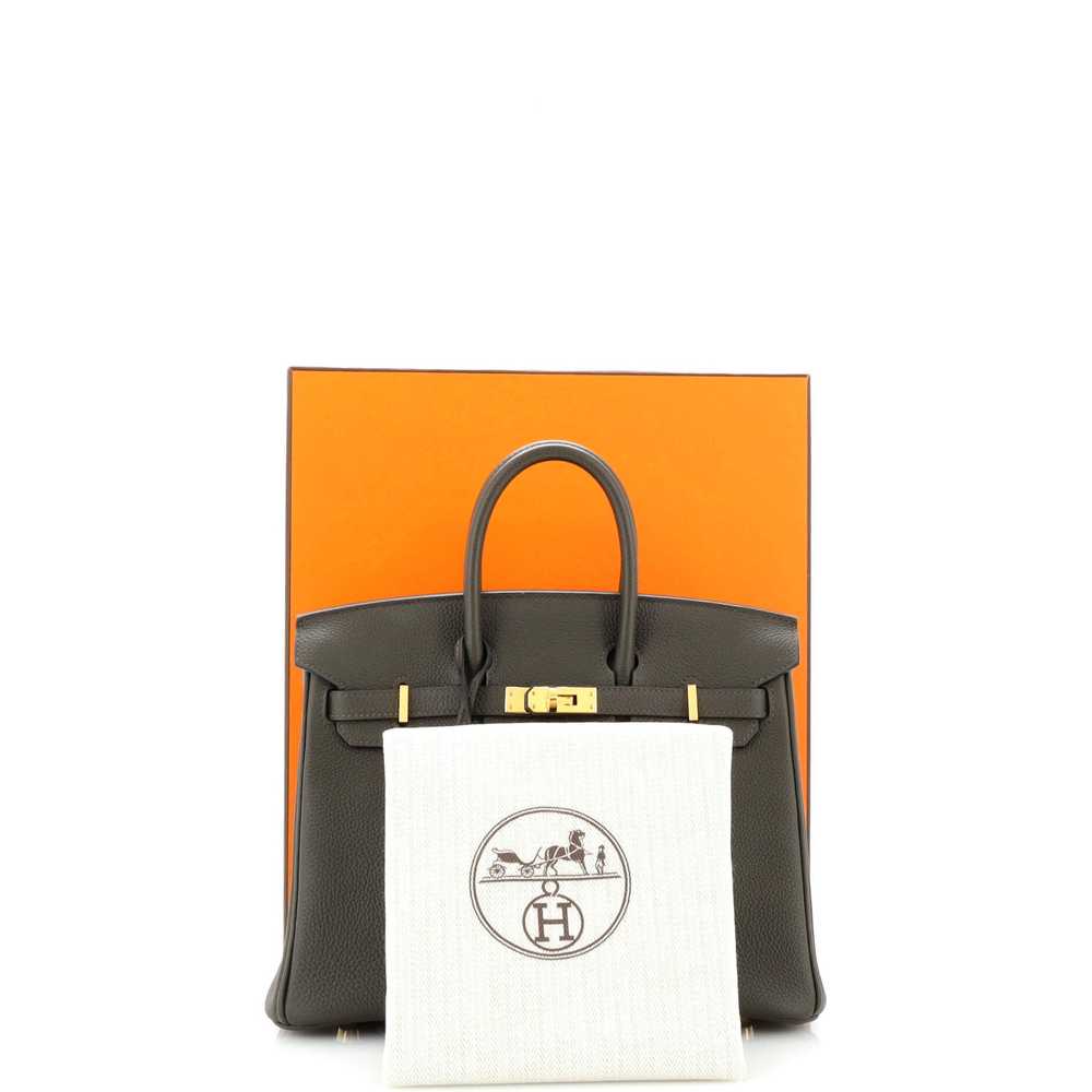 Hermes Birkin Handbag Vert Maquis Togo with Gold … - image 2
