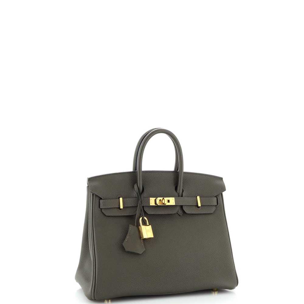 Hermes Birkin Handbag Vert Maquis Togo with Gold … - image 3