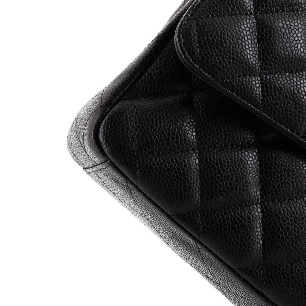 CHANEL Classic Single Flap Bag Quilted Caviar Maxi - image 7