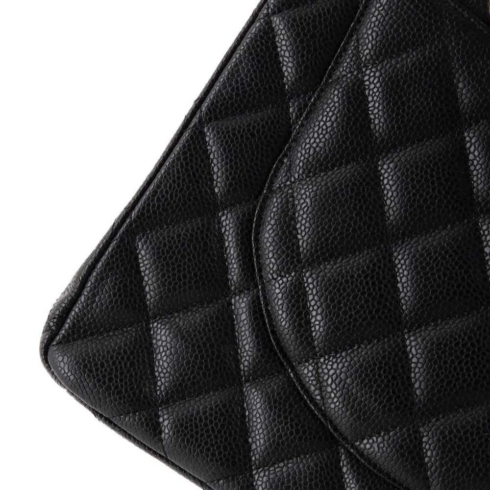 CHANEL Classic Single Flap Bag Quilted Caviar Maxi - image 8