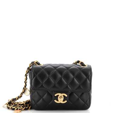 CHANEL Casino Royale Charms Square Flap Bag Quilte